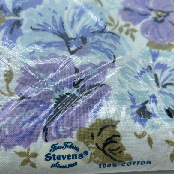 Stevens Utica Mohawk Twin Flat Sheet Queen Marie Pattern Floral Cotton USA Made - Picture 6 of 16